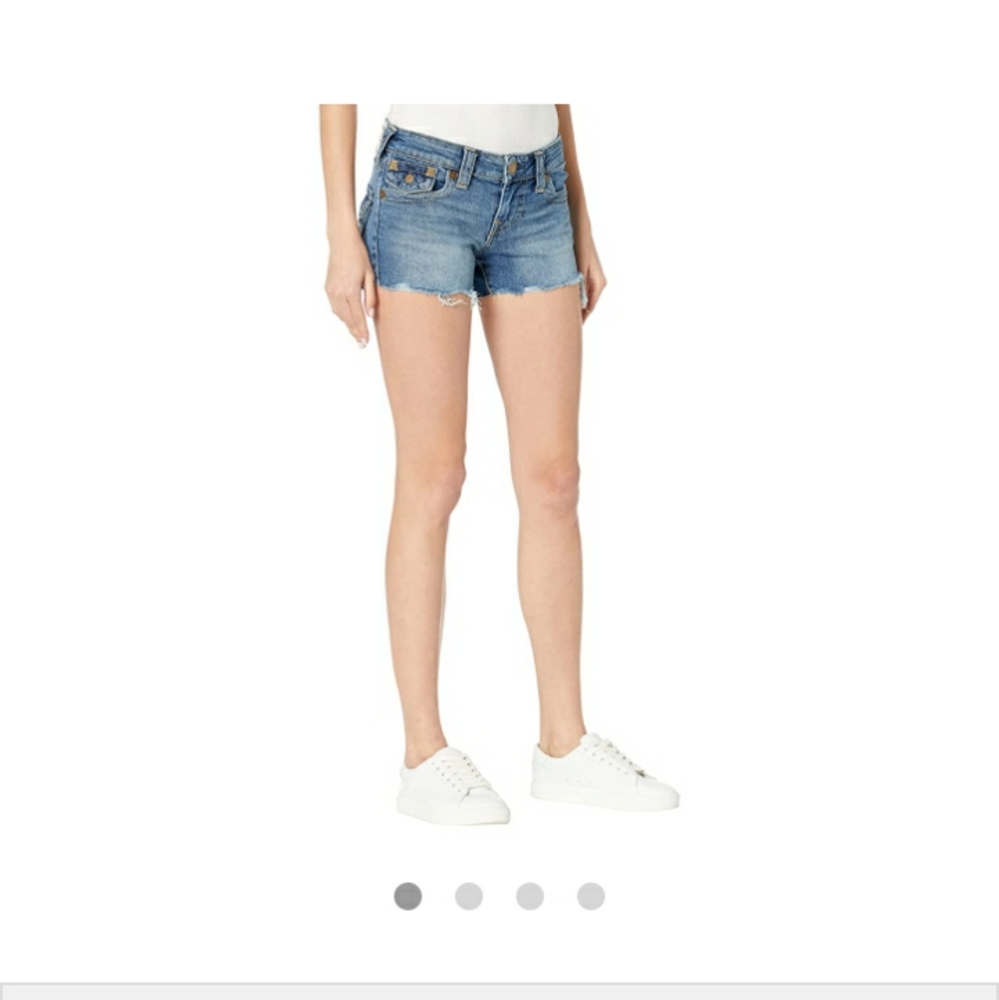 True religion joey cut off shorts